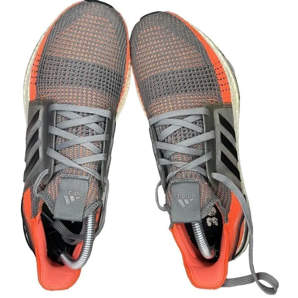 adidas Ultra Boost 19 Hi Res Orange/Gray 2019 Sneaker Shoes Men Size 9.5 G27517